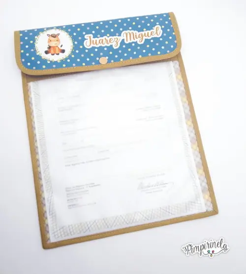 Porta Certidão de Nascimento/Batismo