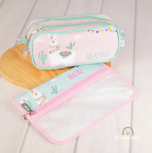 Kit Duplo Personalizado + Porta Higiene Bucal