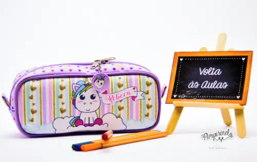 Estojo Personalizado Unicórnio