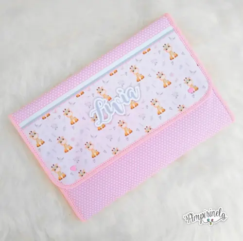 Trocador Portátil para Bebê- Girafa