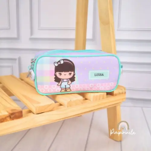 Estojo Duplo Personalizado- Menininha
