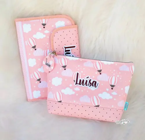 Kit Porta Documentos+ Necessaire Básica M- Balão