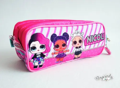 Estojo Triplo LOL personalizado
