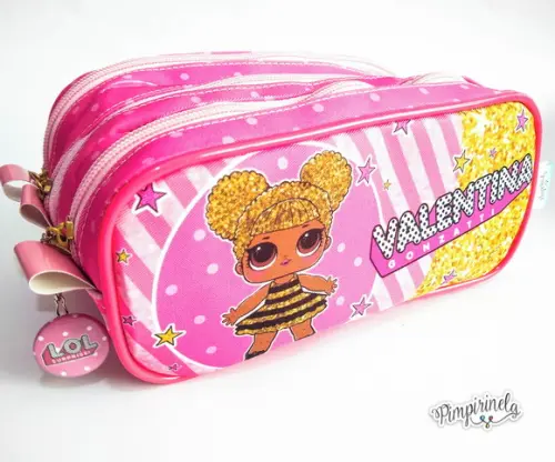 Estojo Triplo LOL personalizado