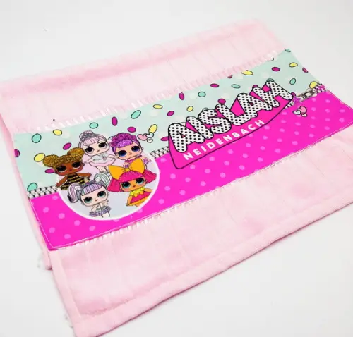 Toalha Intantil Aveludada Personalizada