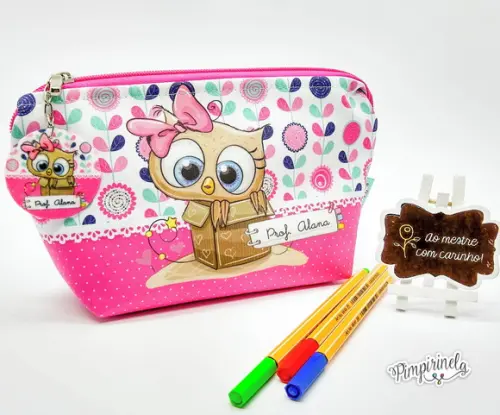 Necessaire Coruja Dia Dos Professores