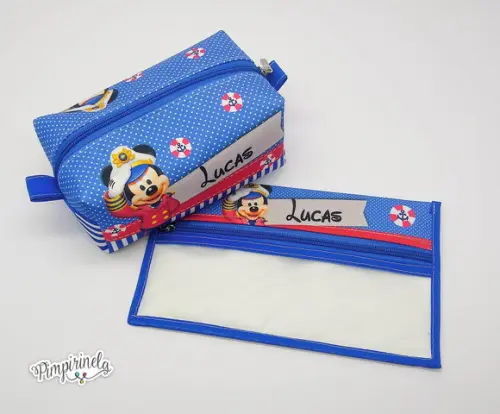 Kit necessaire box + porta higiene bucal