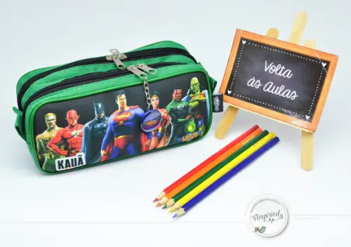 Estojo Duplo Personalizado Heróis