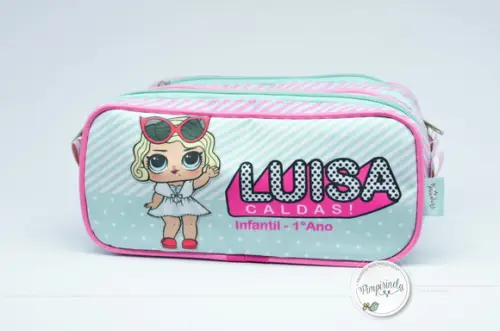 Estojo Triplo Personalizado Lol