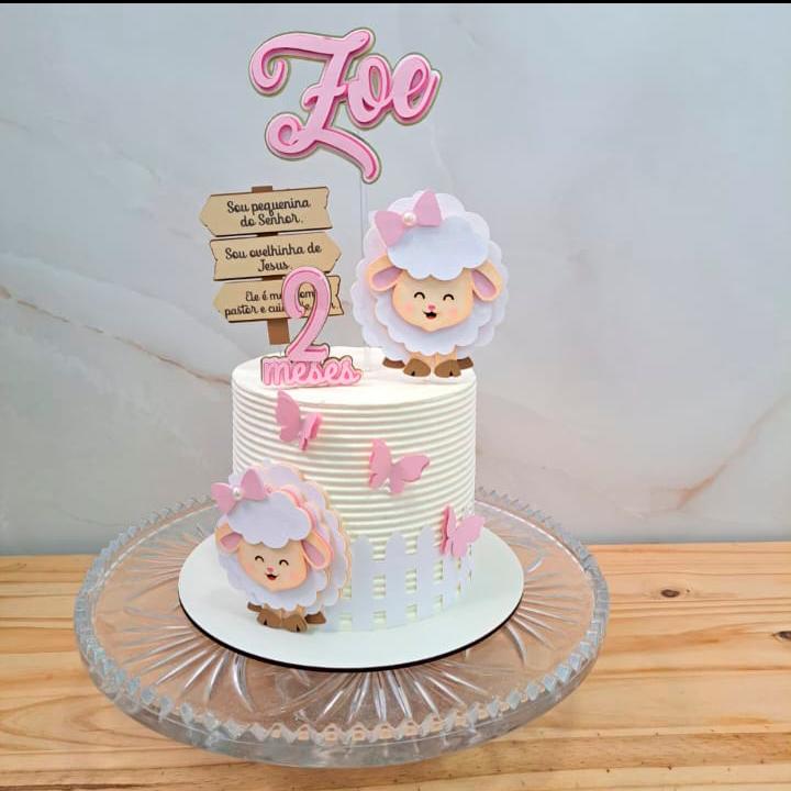 Arquivo de corte topo  Ovelhinha do senhor em camadas