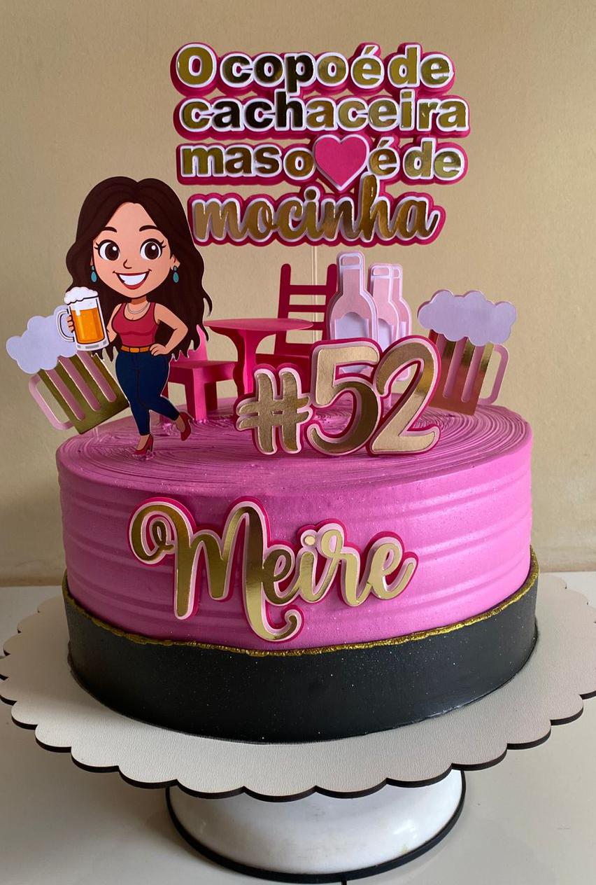 Arquivo De Corte Topo De Bolo Mocinha Cachaceira