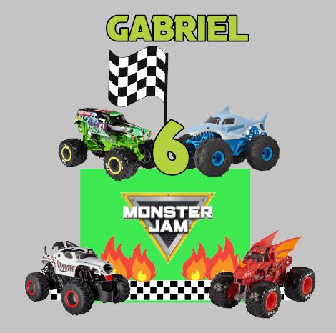 Arquivo de Corte Topo de Bolo Monster Jam
