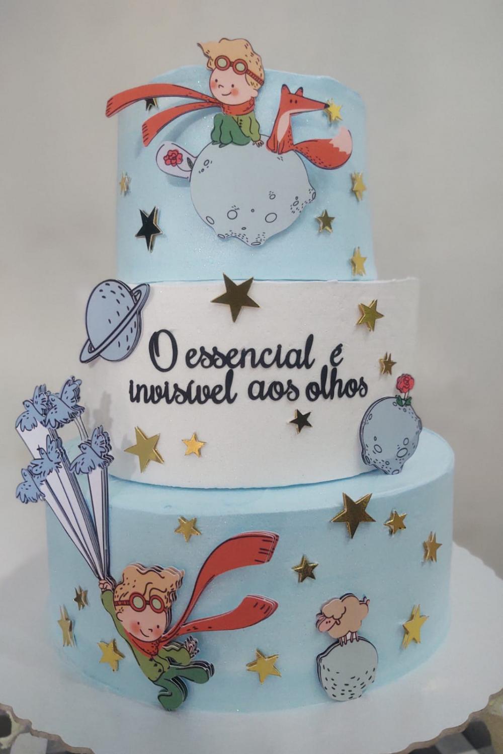 Arquivo de Corte Topo de Bolo Pequeno Príncipe