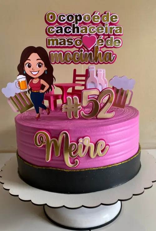 Arquivo De Corte Topo De Bolo Mocinha Cachaceira