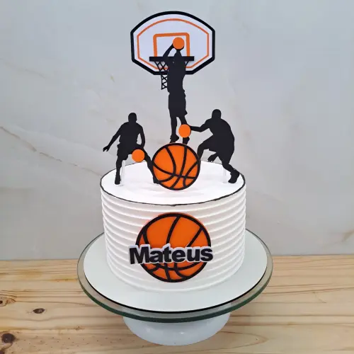 Arquivo de Corte Topo de Bolo Basquete