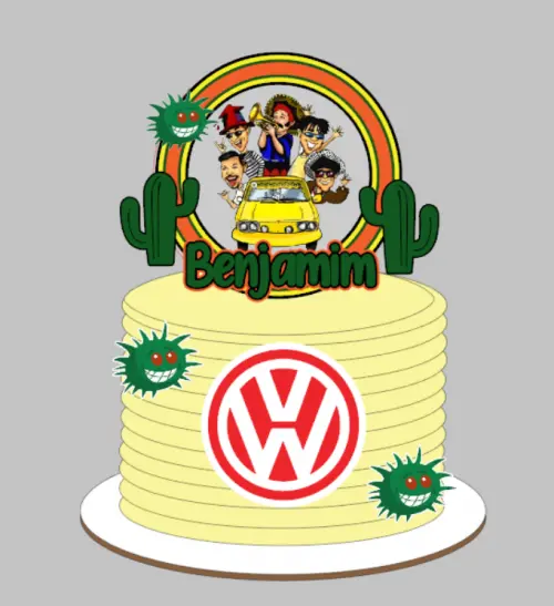 Arquivo de Corte Topo de Bolo Mamonas Assassinas