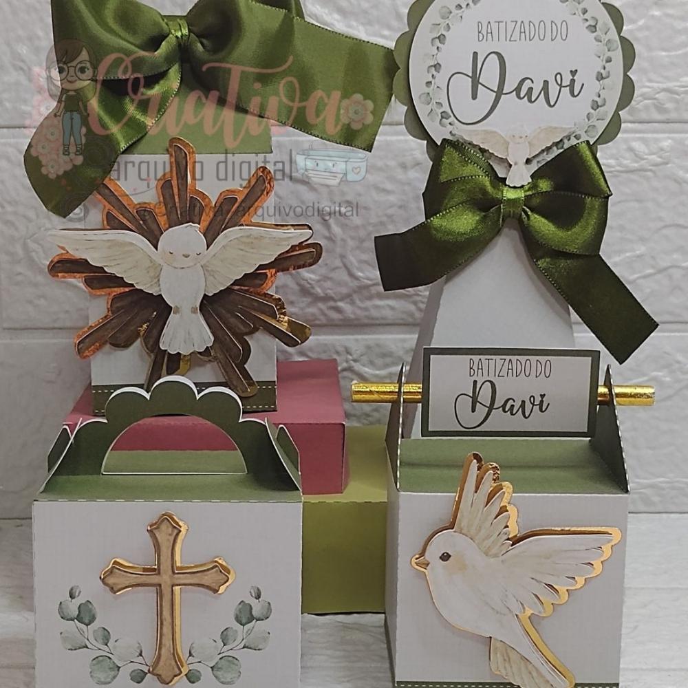 BATIZADO MENINO VERDE OLIVA