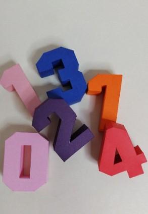 Arquivo de Corte Números 3d Pequenos