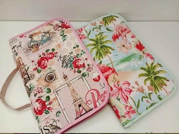Porta Pincéis pintura em Tecido Tipo Pasta