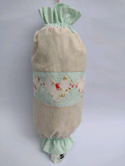 Puxa Saco em Patchwork Artesanal para Cozinha