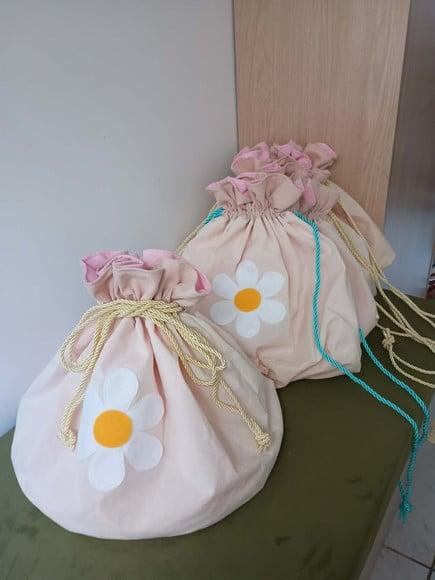 Saco Organizador 35 x 35 cm Margaridas