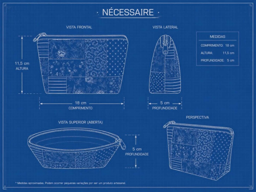 Nécessaire Tecido