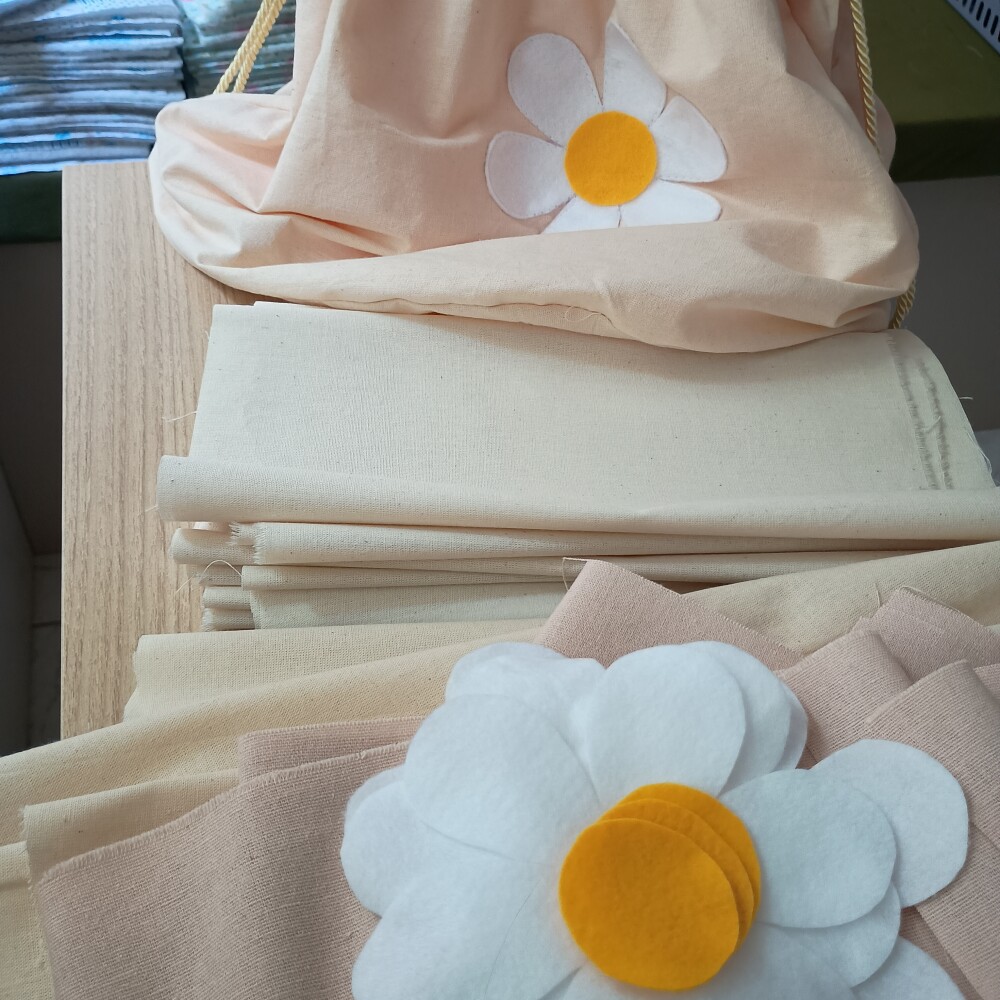 Saco Organizador 35 x 35 cm Margaridas