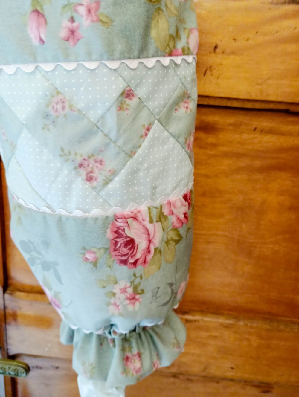 Puxa Saco em Patchwork Artesanal para Cozinha