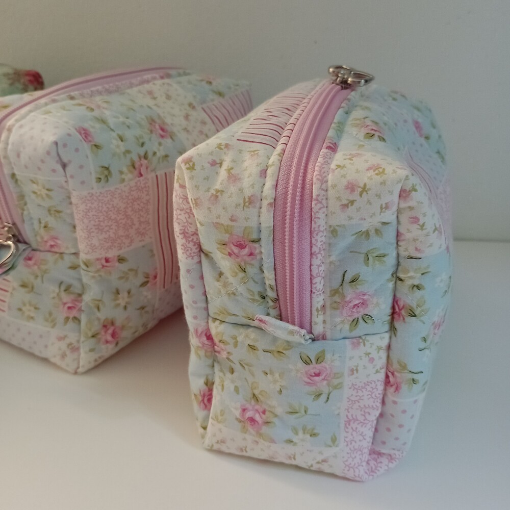 Necessaire Cesta Box em Tecido Artesanal