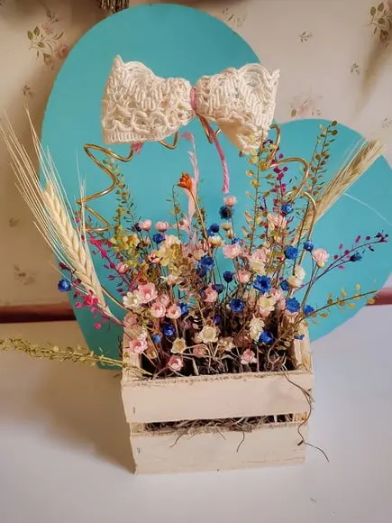 Arranjo de Mesa Flores Secas