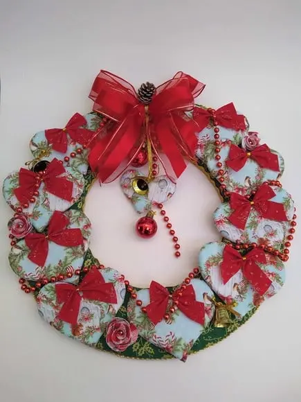 Guirlanda Natal Tecido 35 cm