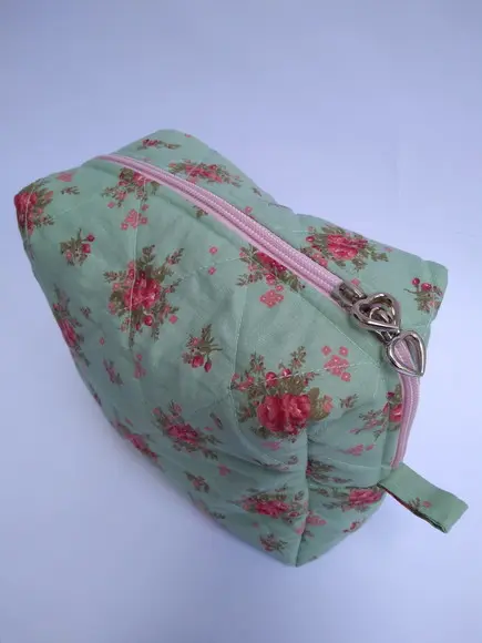 Necessaire Cesta Box em Tecido Artesanal