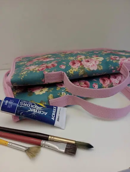Porta Pincéis pintura em Tecido Tipo Pasta