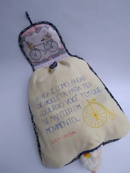 Puxa Saco com Frase Artesanal para Cozinha