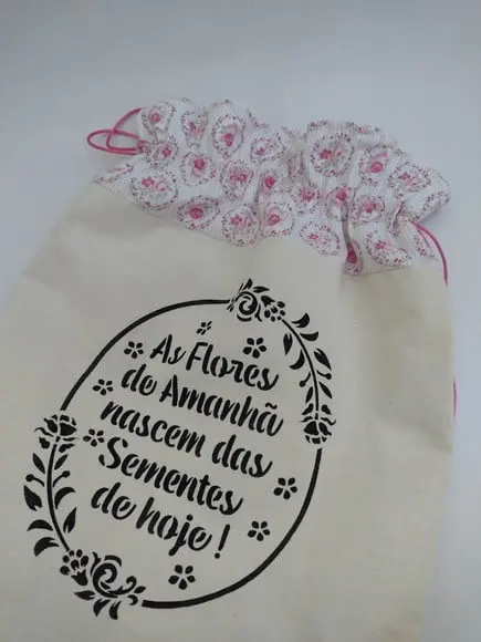 Saco Organizador G Frase Impermeável