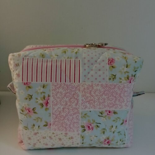 Necessaire Cesta Box em Tecido Artesanal