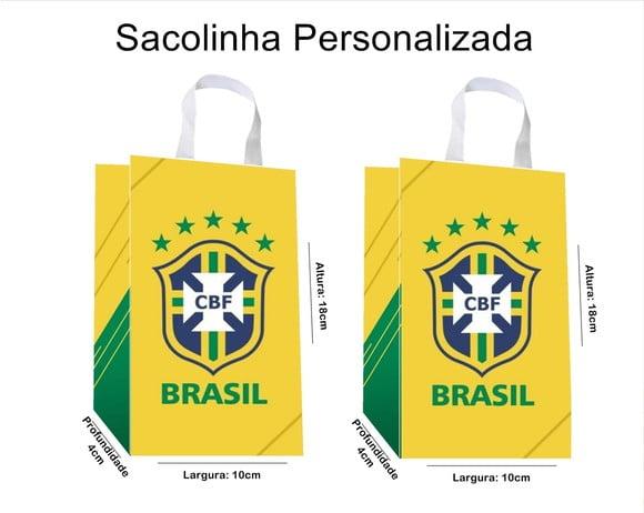 Sacolinha Personalizada Copa do Mundo Brasil