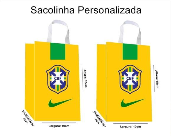 Sacolinha Personalizada Copa do Mundo Brasil