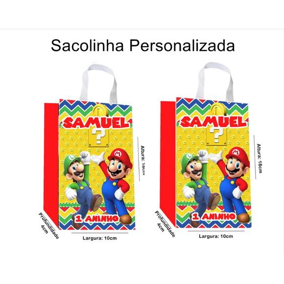 Sacolinha Personalizada Super Mario Bross