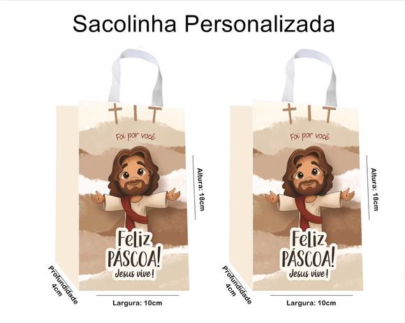 Sacolinha Personalizada Páscoa Cristã