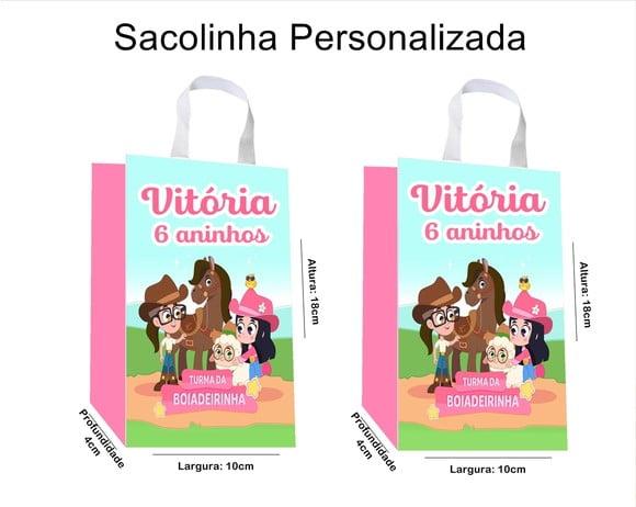 Sacolinha Personalizada Turma da Boiadeirinha