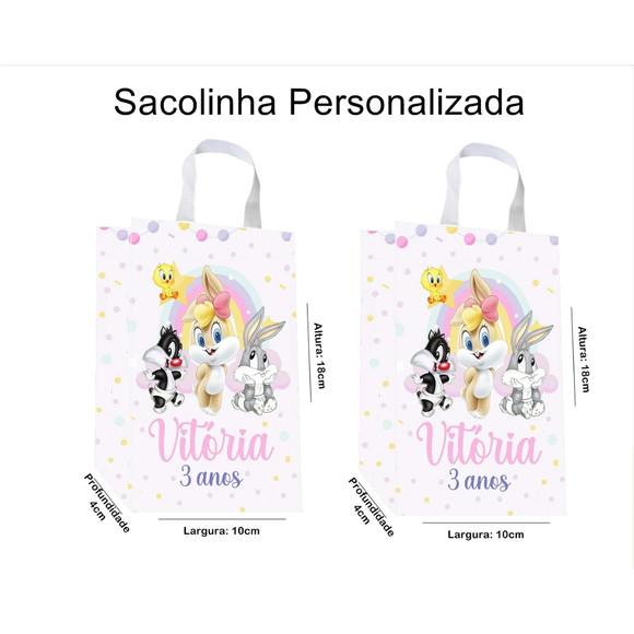 Sacolinha Personalizada Baby Looney Tunes Menina