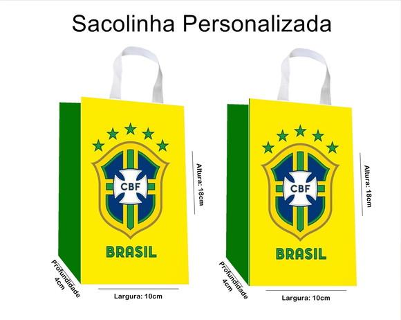 Sacolinha Personalizada Copa do Mundo Brasil