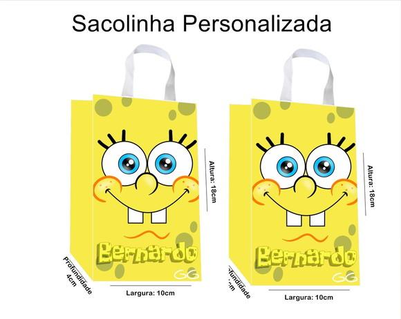 Sacolinha Personalizada Bob Esponja