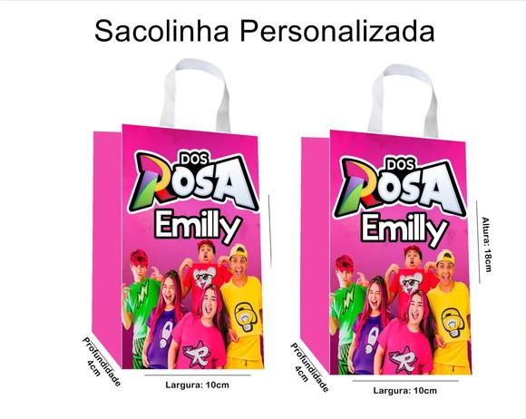 Sacolinha Personalizada Emilly Vick os Rosas