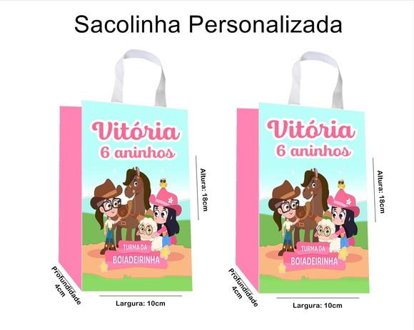 Sacolinha Personalizada Turma da Boiadeirinha
