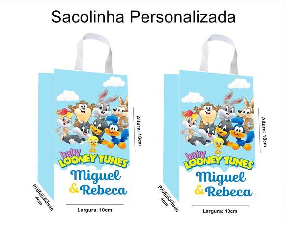 Sacolinha Personalizada Baby Looney Tunes