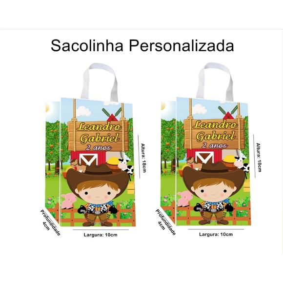 Sacolinha Personalizada Fazendinha