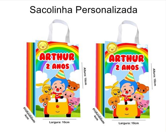 Sacolinha Personalizada Palhaço Plim Plim