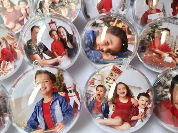 Bolinha de Natal Personalizada com Foto